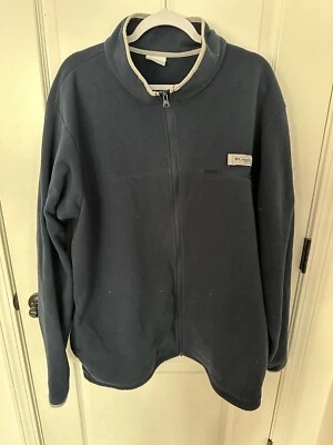 Columbia Navy Blue Men’s Fleece Jacket PFG  XXL - Image 1 of 3