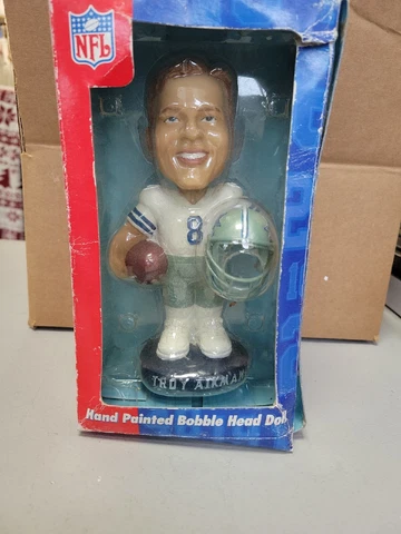 Texas Troy aikman "NFL QB CLUB" BOBBLE DOBBLES BOBBLEHEAD ~ Cover
