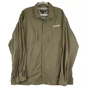 Eastern Mountain Sport Shirt Mens XXL Green Nylon Vented Hiking Fishing Camping - Picture 1 of 10