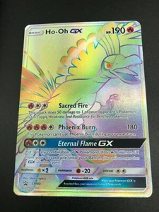 Ho-Oh GX SM80 SECRET RAINBOW HYPER FULL ART RARE Promo Pokemon Sun Moon NM 2017 - Picture 1 of 5