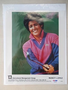 Nancy Lopez Autographed 8" X 10" Photograph with PSA/DNA COA - Hall Of Famer - Picture 1 of 4