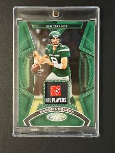 2023 Certified Materials Mirror Green Etch Aaron Rodgers 3/3 Tag NFL Shield 1/1