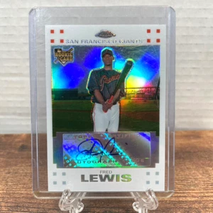 Topps Chrome 2007 Fred Lewis Rookie Autograph White Refractor #336 SF Giant /200 - Picture 1 of 3