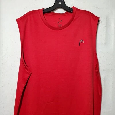 Camiseta sin mangas Head para hombre XXL roja sin mangas baloncesto tenis Foto 1 de 4