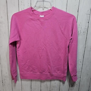 Hanna Andersson Classic Crewneck Sweatshirt Pink Size 150 US 12 100% Cotton - Picture 1 of 6