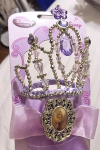 NUEVA Varita Iluminada Princesa Enredada Rapunzel Tienda Disney Halloween Corona Púrpura - Imagen 1 de 8