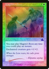 Mageta's Boon FOIL Prophecy HEAVILY PLD White Common MAGIC MTG CARD ABUGames