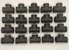 20 - 1/2" Malleable Iron Tee Fittings Pipe Furniture Industrial Shelf Steampunk 