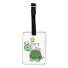 Crazy Turtle Man Visual Luggage Tag Suitcase Animal Joke Dad Fathers Day Funny