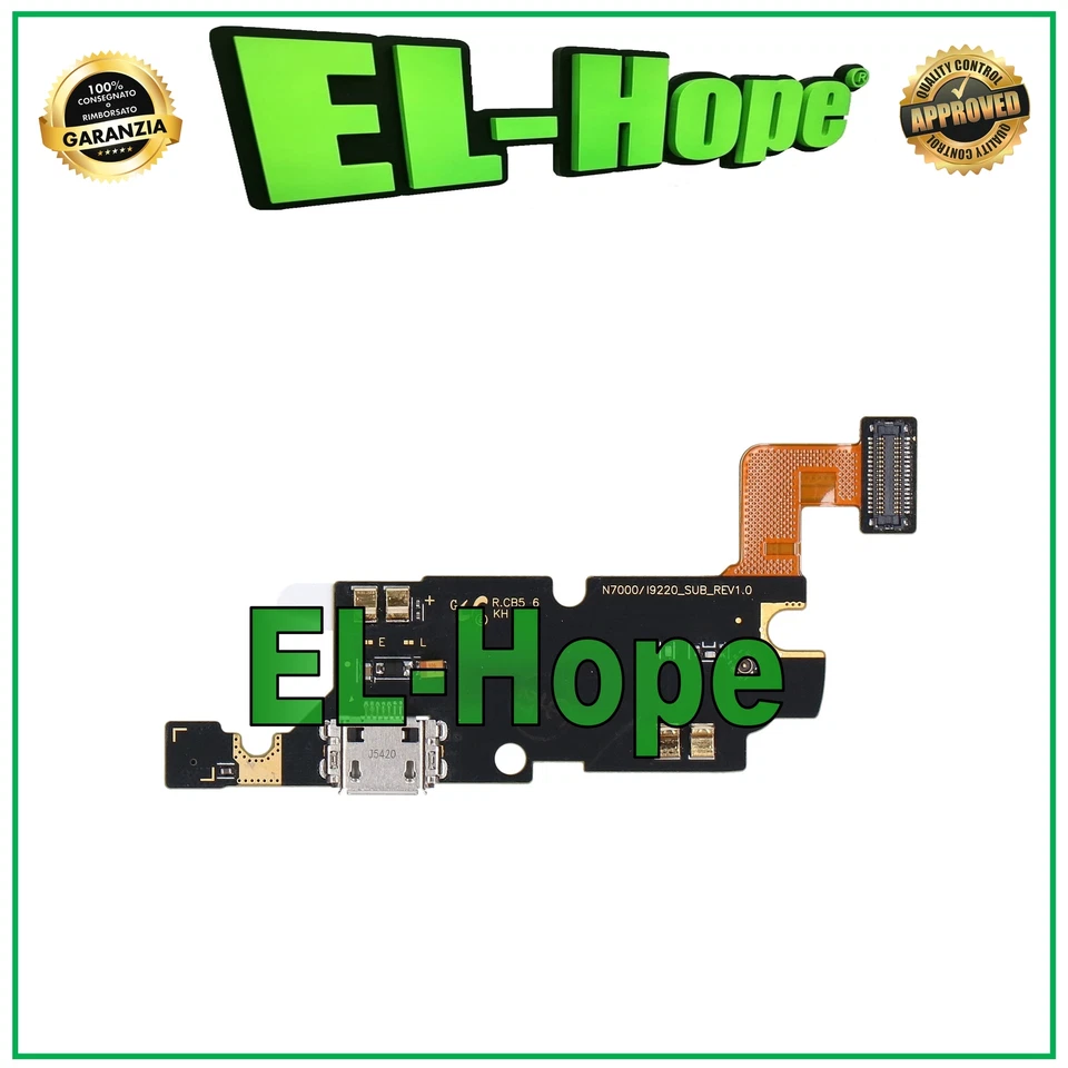 CONNETTORE RICARICA SAMSUNG GALAXY NOTE GT-N7000 GT-i9220 MICROFONO DOCK CARICA - Immagine 1 di 1