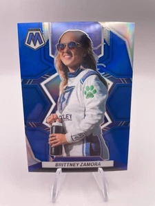 BRITTNEY ZAMORA 2023 Panini Chronicles Mosaic Racing #12 BLUE /199 Prizm - Picture 1 of 2