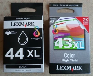 Original Lexmark No.43XL No.44XL 18YX143E 18YX144E Patrone x4850 X4875 x4950 - Bild 1 von 8