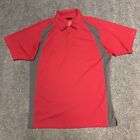 Zero Restriction Polo Shirt Mens Size XL Red Short Sleeve Golf Tennis Logo