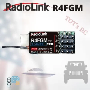 RadioLink R4FGM Receivers For Mini RC Cars, Mini RC Crawler 1/24 1/28 RC Boats - Picture 1 of 14