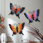  2 Pcs Butterflies Ornament Wall Sculpture Outdoor Sign Decorate