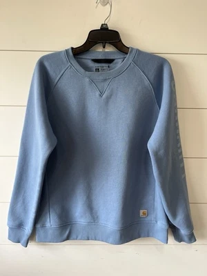 Carhartt Relaxed Fit Crewneck Block Logo Sleeve Graphic Sweatshirt Women’s Large - Image 1 of 4