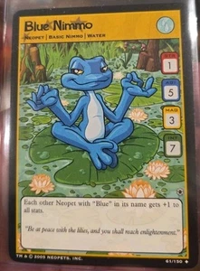 JUEGO NEOPETS AZUL NIMMO POCO COMÚN #61 THE DARKEST HADAS 61/150 COMO NUEVO VINTAGE - Imagen 1 de 3