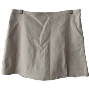 NEW WILD FABLE Skort Skirt Off White Size Medium Slit Hem Zip Closure Stretch - Picture 1 of 6