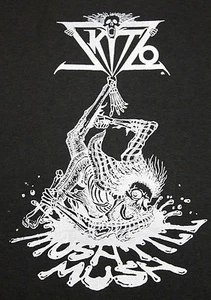 S thin vtg 80s 1987 SKITZO Mosh Til Mush obscure thrash metal t shirt - Picture 1 of 4