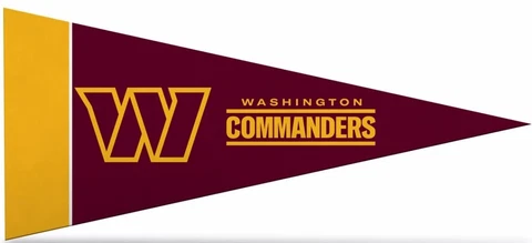Washington Commanders Felt Mini Pennants, 4" x 9" - Licensed by Rico - Made In U Cover