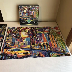 Buffalo Puzzle Vivid Collection New York Color By PD Moreno 300 Pcs Complete - Imagen 1 de 6