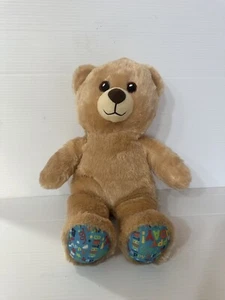 Build A Bear Happy Birthday Plush Blue Feet Brown Stuffed Sings “let It Go” - Picture 1 of 3