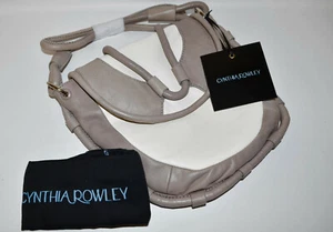Cynthia Rowley Calloway Gray Cream Leather Shoulder Bag Crossbody $240 NWT - Picture 1 of 5