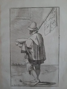 Annibale Carracci." Le arti di Bologna " 1760 acquaforte "VENDITORE" - Photo 1/4