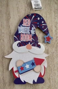 4TH OF JULY PATRIOTIC GNOME WALL HANGING DECOR - Picture 1 of 3