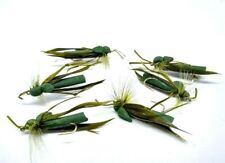 Olive Foam Grasshoppers Fly Fishing Terrestrials Trout Chub Grayling Dry Flies