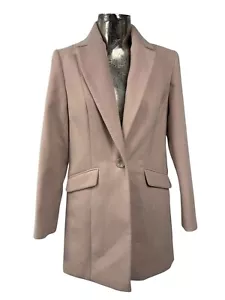 SELECT Jacket Coat Size Small 12 Neutral Formal Crombie Womens NEW EU40 RRP £35 - Picture 1 of 14