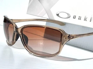 NUEVAS Gafas de Sol Oakley COHORT Sepia Pulidas Transparente Gradiente Marrón 9301-02 - Imagen 1 de 19