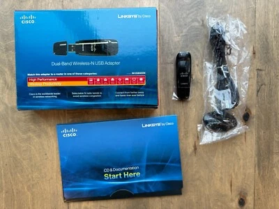 Linksys Cisco Dual-Band Wireless-N USB Adapter WUSB600N - NEW OPEN BOX - Image 1 of 4
