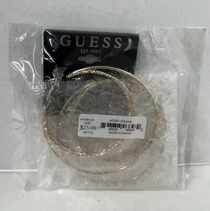 GUESS J1525 Damen Creolen Gold Triple Wire Clutchless U60G - Bild 1 von 2