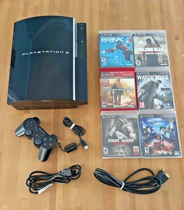 PlayStation 3 PS3 CECHK01 Console Good Games Bundle - Plays PS1/PS3 TESTED! - Picture 1 of 12