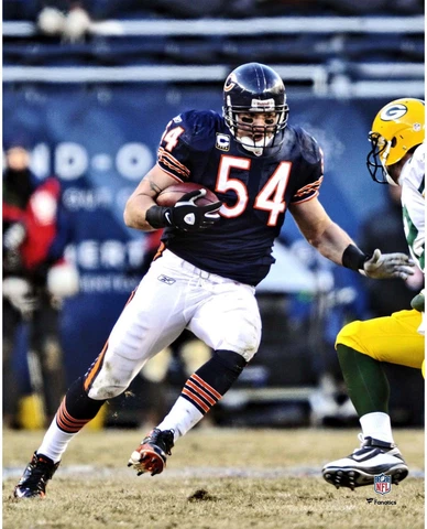 Brian Urlacher Chicago Bears Unsigned Interception 8" x 10" Photo - Fanatics Cover