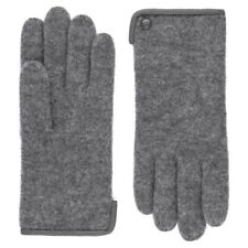 Roeckl Knitted Glove Ladies Leatherpaspol Grey Finger Wool Gloves Winter Str