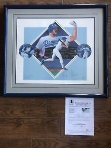 LA Dodgers KIRK GIBSON "The Home Run"  AUTOGRAPHED Lithograph #'d /1988 Beckett