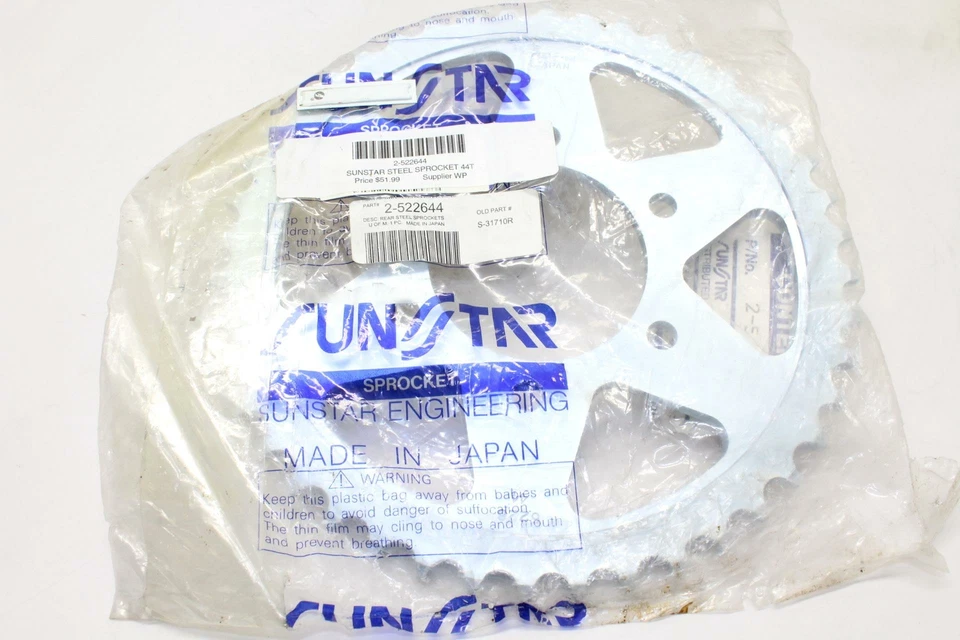 Piñones SUNSTAR Piñón trasero de acero 44T 2-522644 OEM Foto 1 de 2