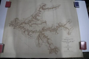 CANYON DE CHELLY NATIONAL MONUMENT AZ USGS Topographic Map 1938 Vintage 37x30 - Picture 1 of 9
