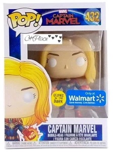 Funko Pop Marvel Captain Marvel Gitd #432 exclusivo de Walmart - Imagen 1 de 6