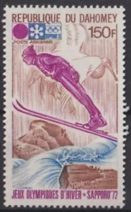 F-EX56155 DAHOMEY MLH 1972 SAPPORO WINTER OLYMPIC GAMES SKI. - Picture 1 of 1