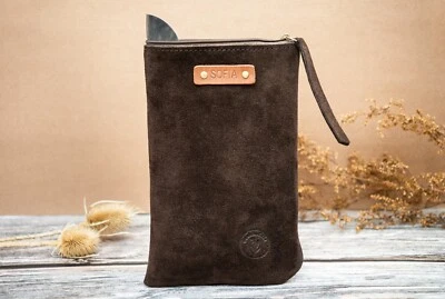 Recipiente de erva-mate, acessório de couro cabaça mate - Imagem 1 de 4