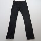 Outpost Makers Mens Slim Straight Jeans Size 30 x 34 Black Denim Stretch
