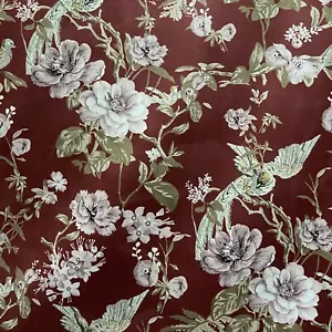 Floral Print Velvet Microfiber Fabric 54" Wide Upholstery Window Craft - By Yard - Picture 1 of 8