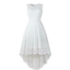Women's Maxi Lace Dress Hemline Wedding Bridesmaid Formal Party Dresses D89