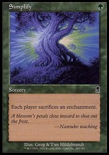 4x Simplify Odyssey MtG Magic Green Common 4 x4 Card Cards