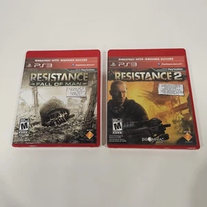 Resistance 1 & 2 Ps3 (Sony Playstation 3) Fall of Man / Resistance 2 CIB - Picture 1 of 2