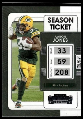 2021 Panini Contenders #36 Aaron Jones - Image 1 of 2