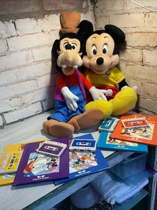 1986 DISNEY Worlds of Wonder Talking Mickey Mouse & Goofy with cord~Works- - Picture 1 of 11